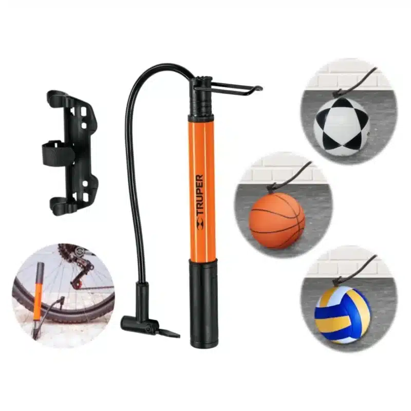 INFLADOR MINI BOMBA DE AIRE 60 PSI TRUPER - Imagen 4